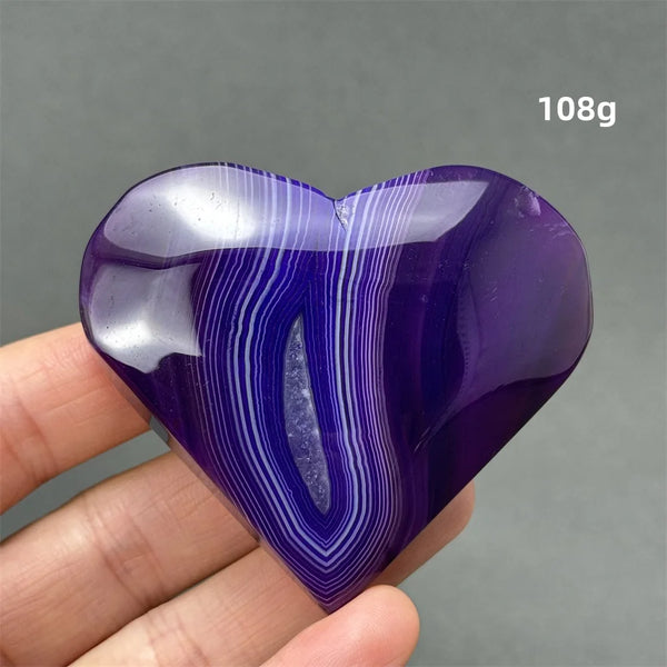Purple Agate Heart-ToShay.org