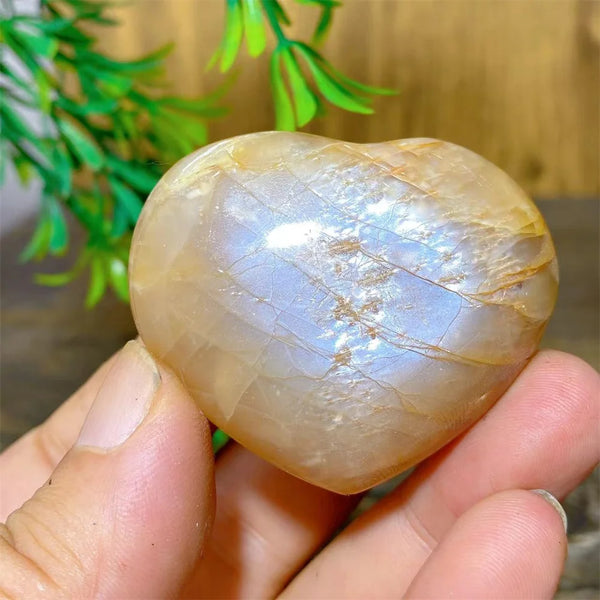 Orange Moonstone Heart-ToShay.org