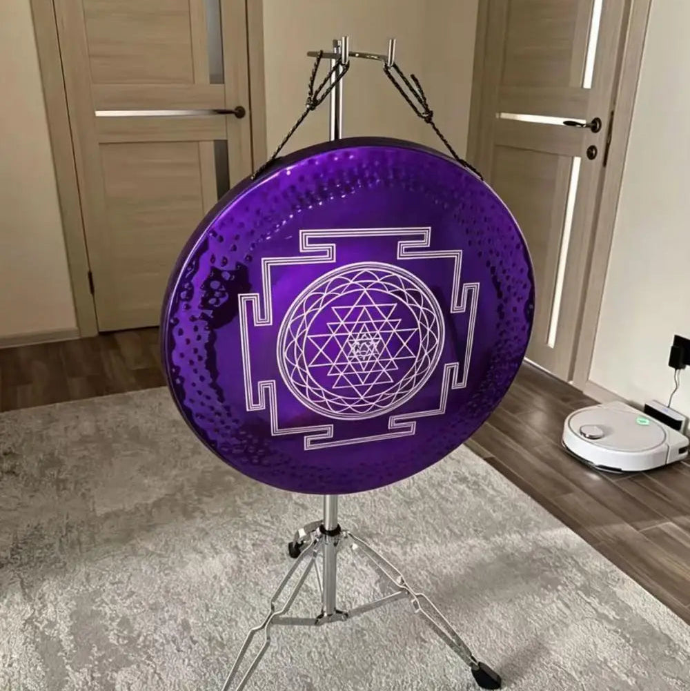 Purple Nickel Sri Yantra Gong-ToShay.org