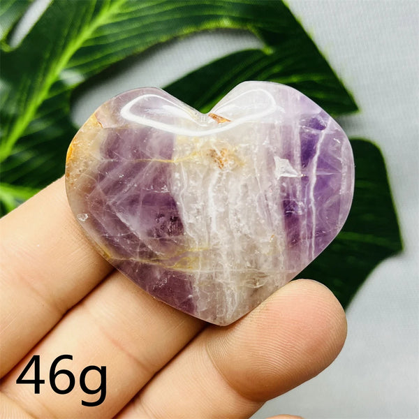 Purple Agate Amethyst Heart-ToShay.org