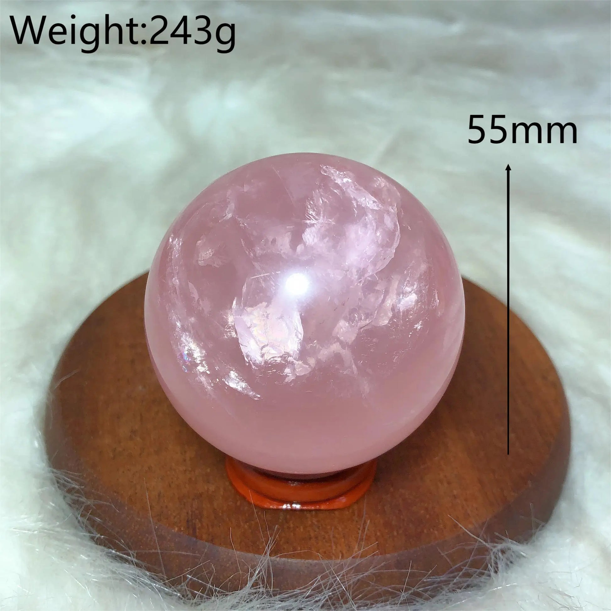 Pink Rose Quartz Ball-ToShay.org
