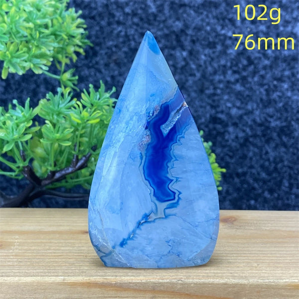Blue Agate Torch-ToShay.org