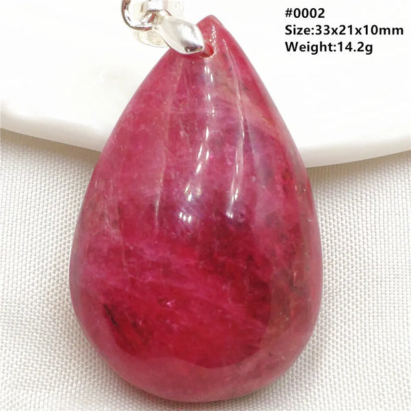 Red Rose Rhodonite Pendant-ToShay.org