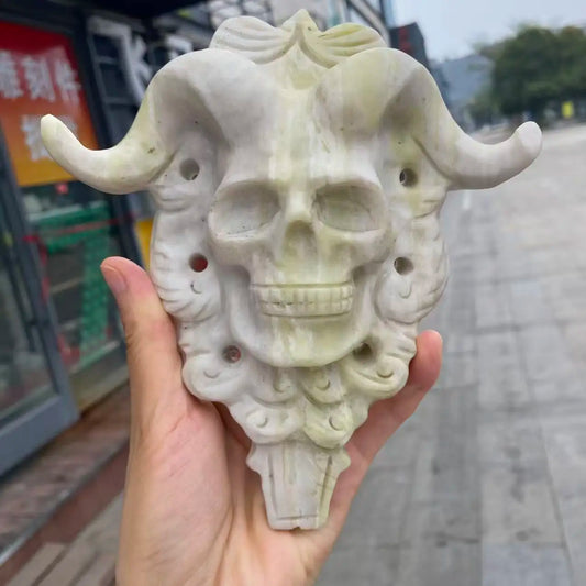 Green Tree Jade Skull-ToShay.org