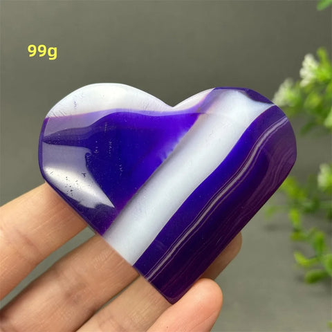 Purple Agate Heart-ToShay.org