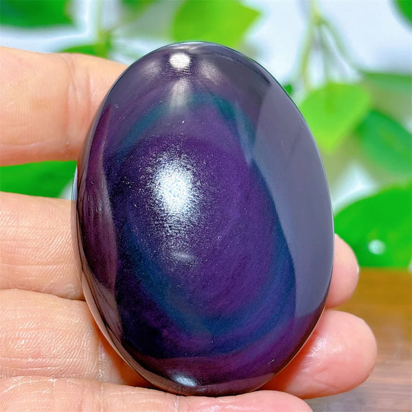 Rainbow Obsidian Palm Stones-ToShay.org