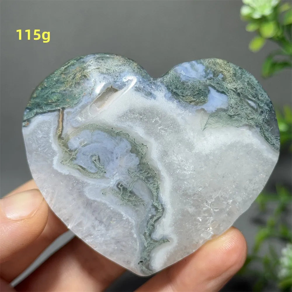 Green Moss Agate Heart-ToShay.org