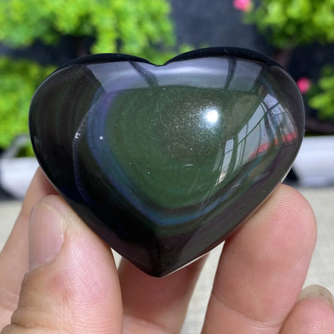 Rainbow Obsidian Heart-ToShay.org