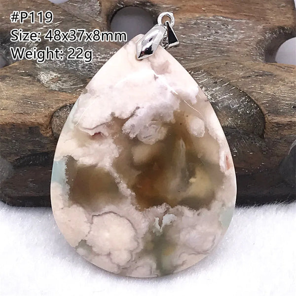 Pink Cherry Agate Pendant-ToShay.org
