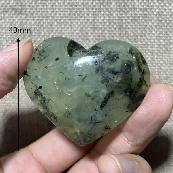 Green Grape Prehnite Hearts-ToShay.org