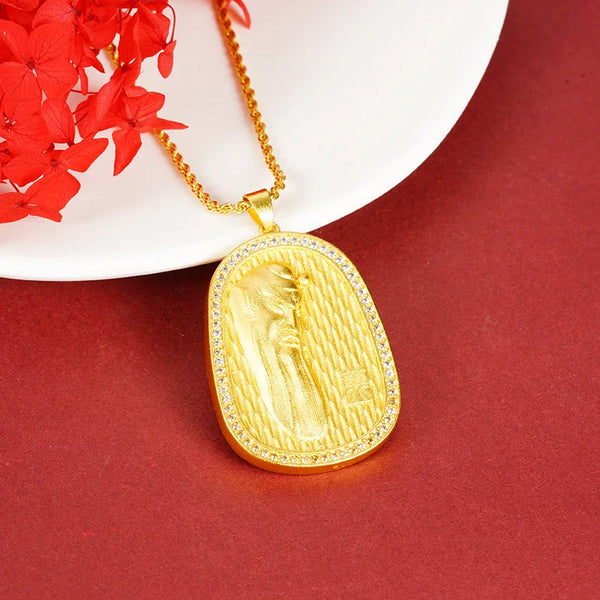 Gold Guan Gong Pendant-ToShay.org