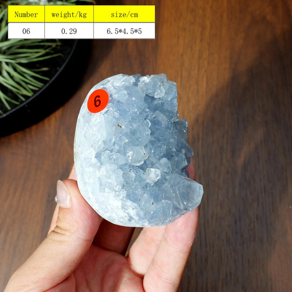 Blue Celestite Cluster Geode-ToShay.org