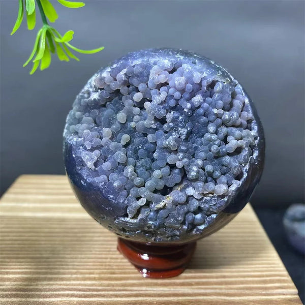 Purple Grape Agate Ball-ToShay.org