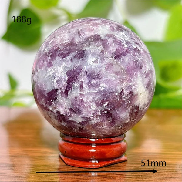 Purple Lepidolite Ball-ToShay.org