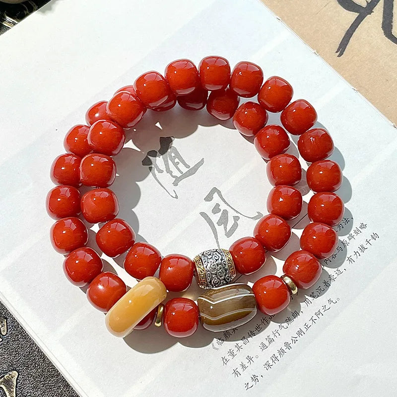 Red Bodhi Root Beads-ToShay.org