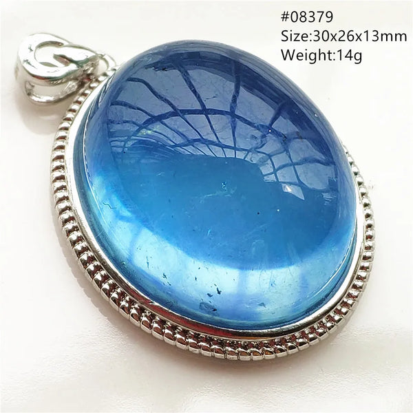 Blue Aquamarine Pendant-ToShay.org