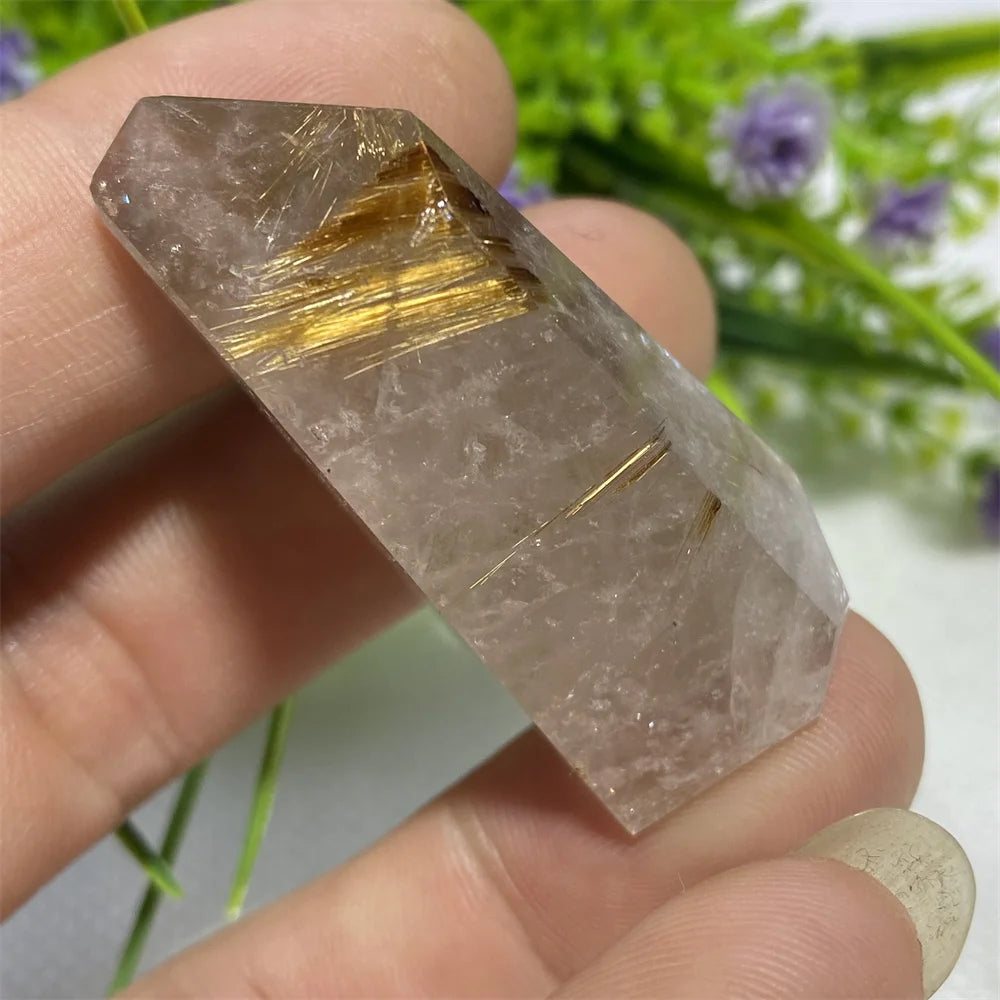 Gold Rutilated Quartz Rock-ToShay.org