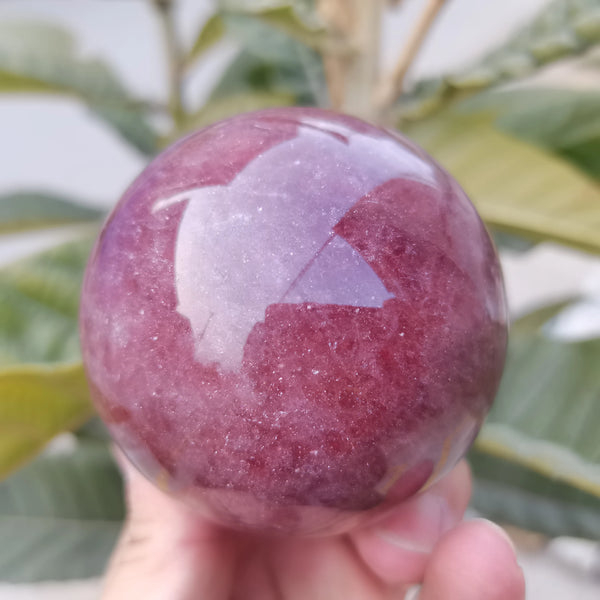Red Strawberry Quartz Ball-ToShay.org