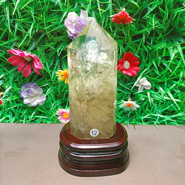 Yellow Smokey Topaz Obelisk-ToShay.org
