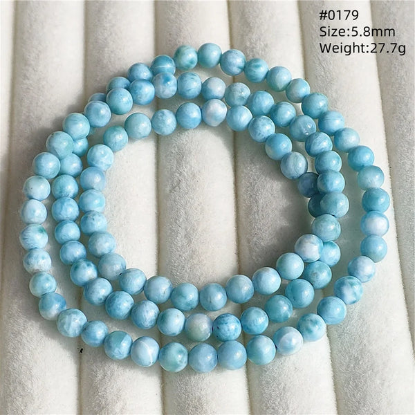Blue Larimar Wrap Bracelet-ToShay.org