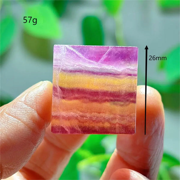 Purple Fluorite Crystal Square-ToShay.org
