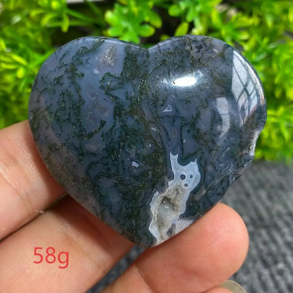 Green Moss Agate Heart-ToShay.org