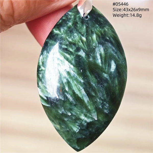 Green Seraphinite Pendant-ToShay.org