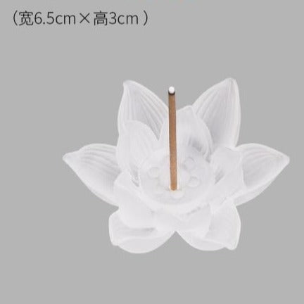 Glass Lotus Incense Burner-ToShay.org