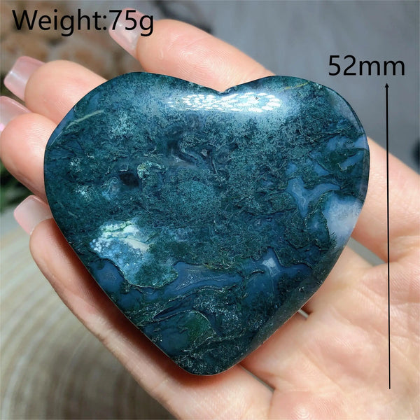 Green Moss Agate Heart-ToShay.org