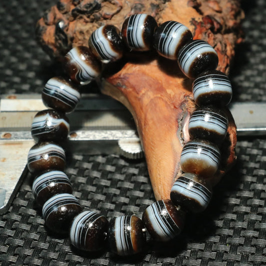 Tibetan Agate Dzi Bracelet-ToShay.org