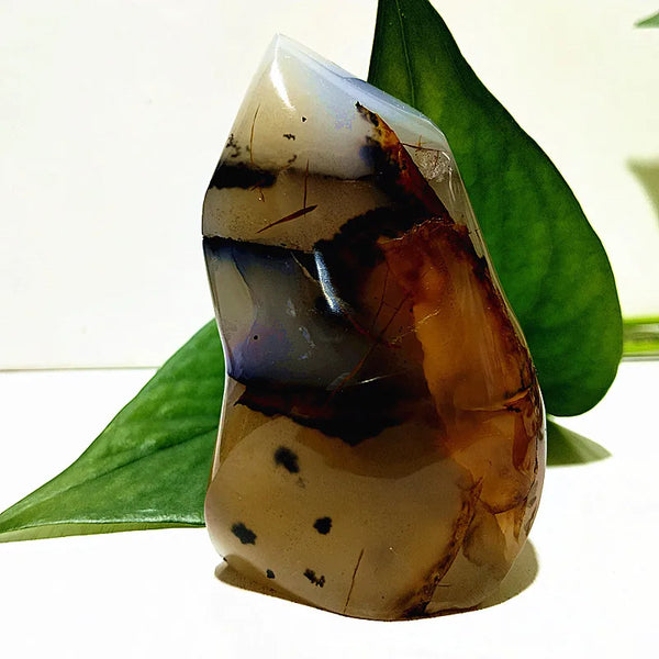 Yellow Moss Agate Flame-ToShay.org