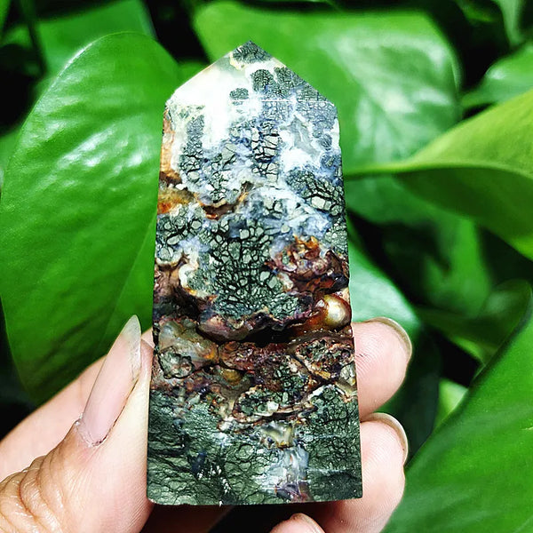 Green Agate Wand Point-ToShay.org