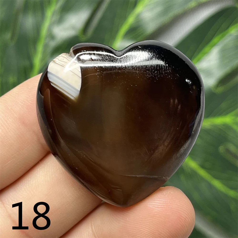 Black Agate Geode Heart-ToShay.org