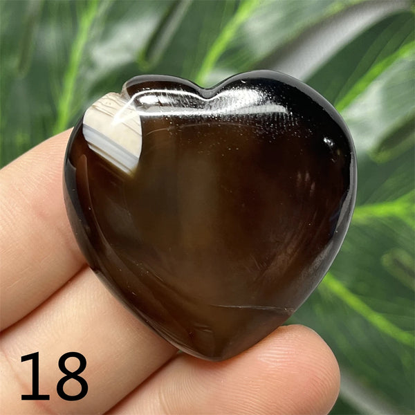 Black Agate Geode Heart-ToShay.org