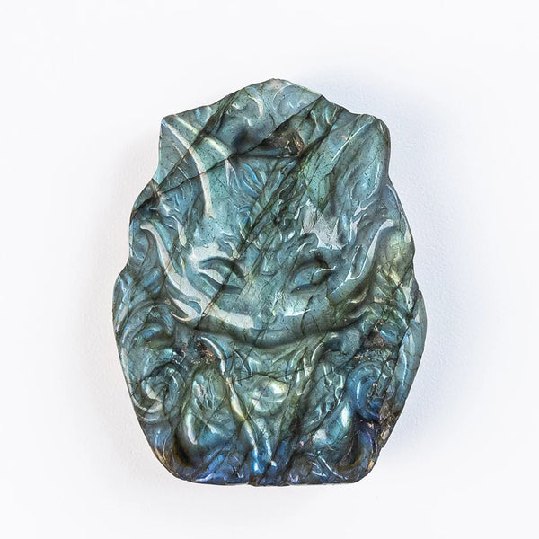 Blue Labradorite Fox Plate-ToShay.org