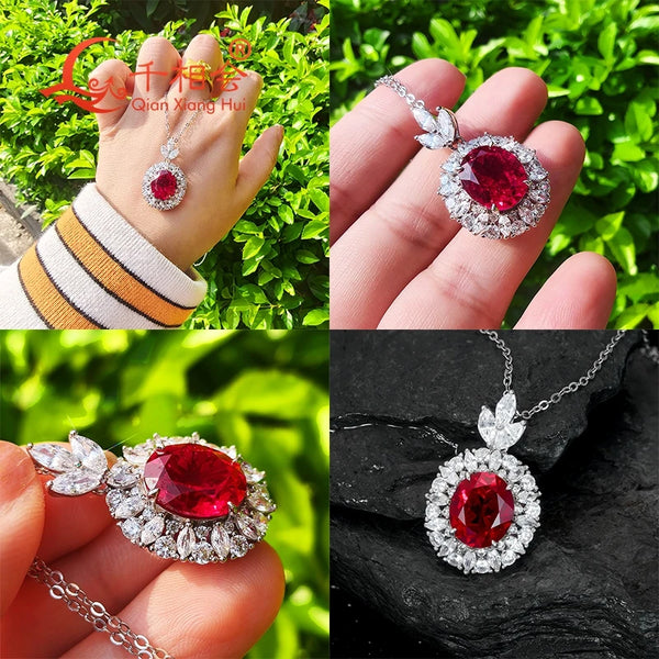 Red Ruby Crystal Pendants-ToShay.org