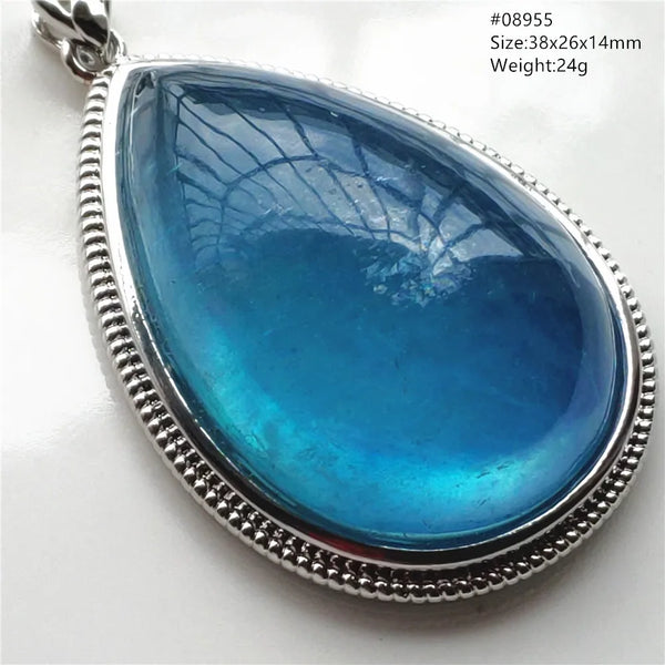 Blue Aquamarine Pendant-ToShay.org