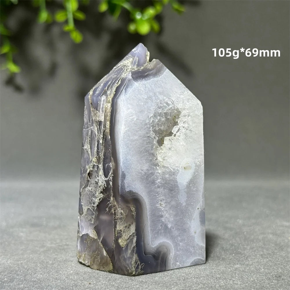 Green Aquatic Agate Tower-ToShay.org