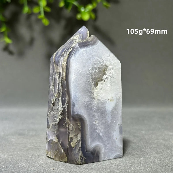 Green Aquatic Agate Tower-ToShay.org