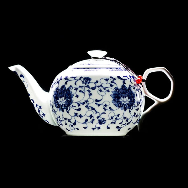 White Painted Porcelain Teapots-ToShay.org