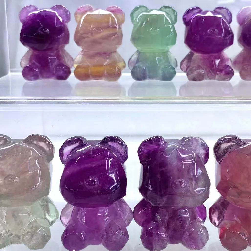 Rainbow Fluorite Figurines-ToShay.org