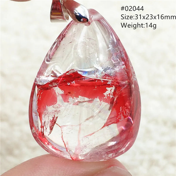 Red Limonite Quartz Pendant-ToShay.org