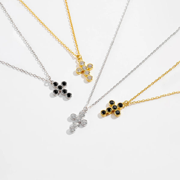 Gold Diamond Cross Necklace-ToShay.org