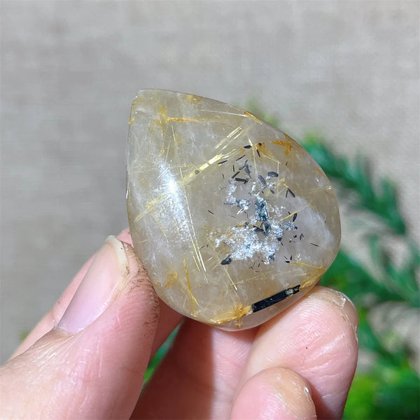 Gold Rutile Quartz Pendant-ToShay.org