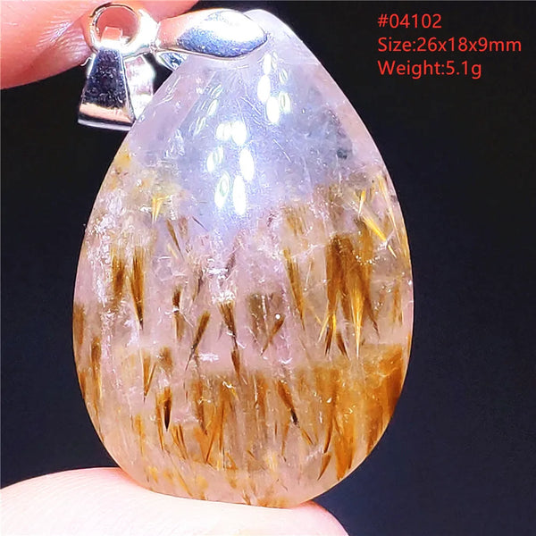 Purple Rutilated Auralite Pendant-ToShay.org