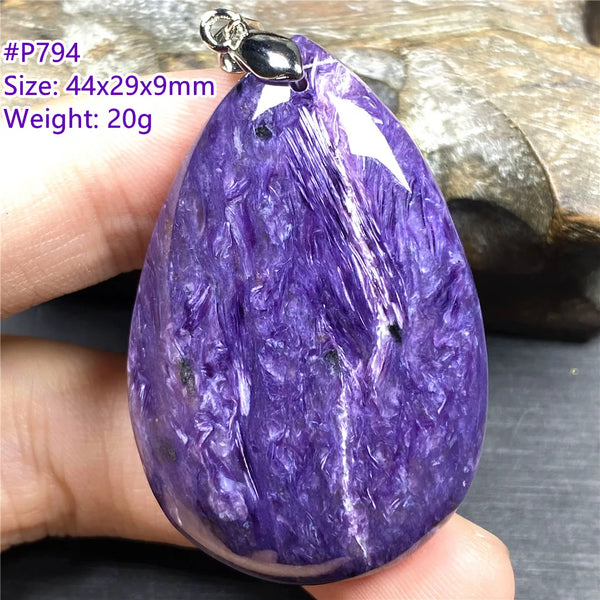 Purple Charoite Pendant-ToShay.org
