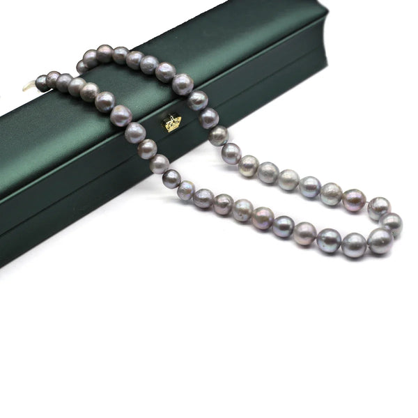 Grey Pearl Bead Necklace-ToShay.org
