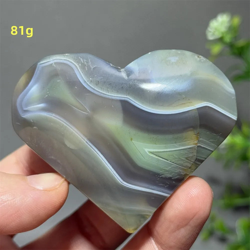 Green Agate Heart-ToShay.org