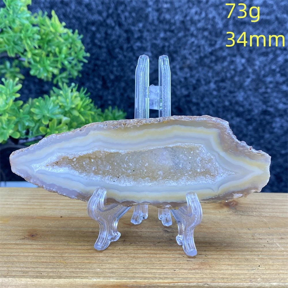 White Agate Geode Slices-ToShay.org