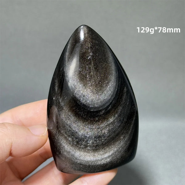 Silver Obsidian Torch-ToShay.org